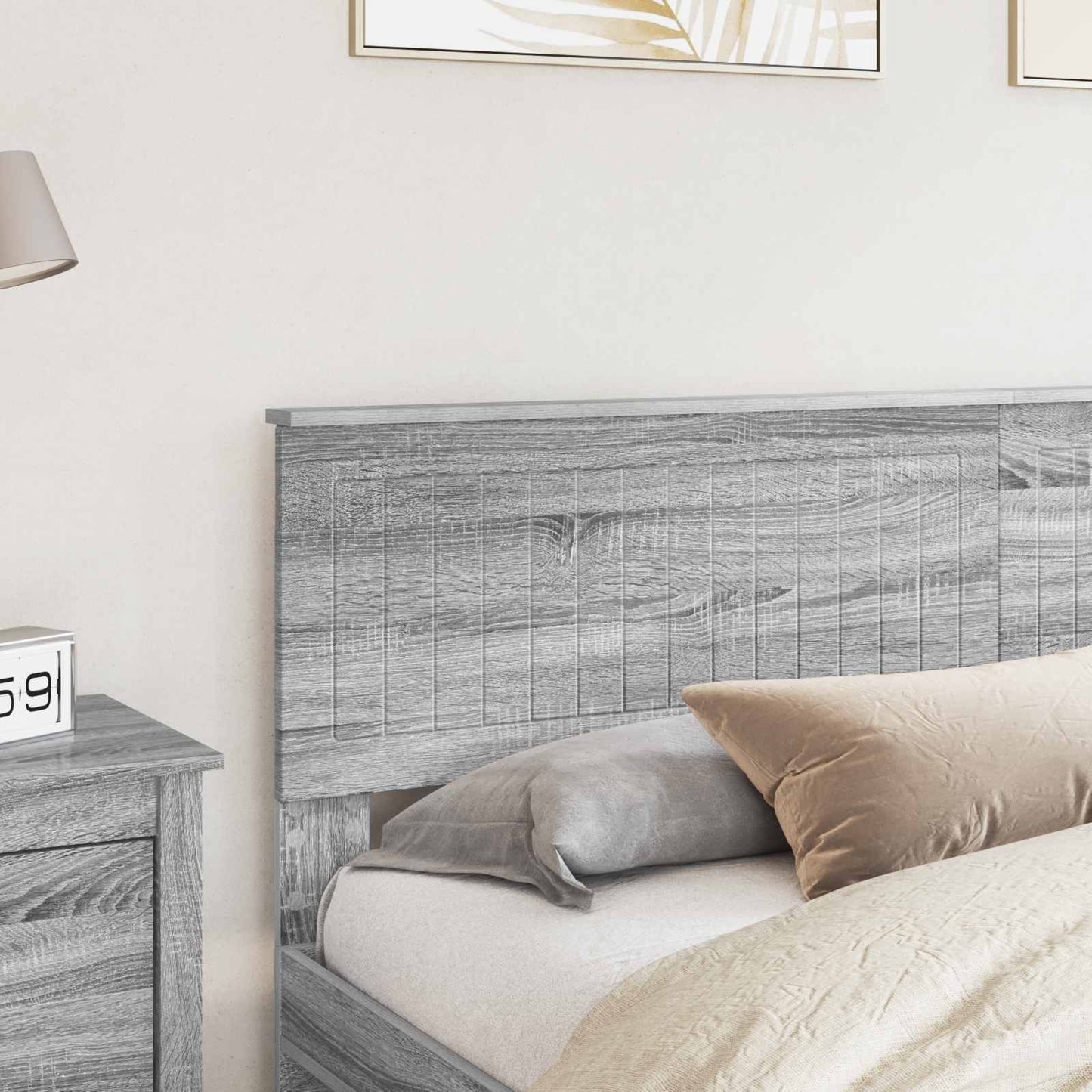 vidaXL Headboard Grey Sonoma Engineered wood