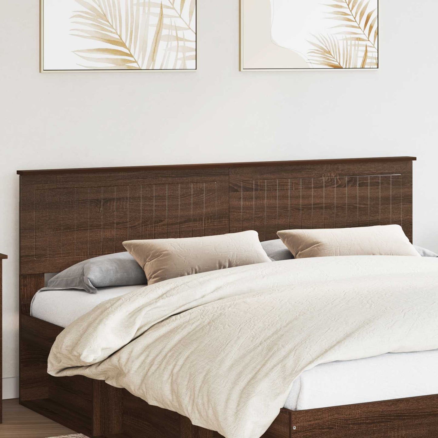 vidaXL Headboard Brown Oak Engineered wood