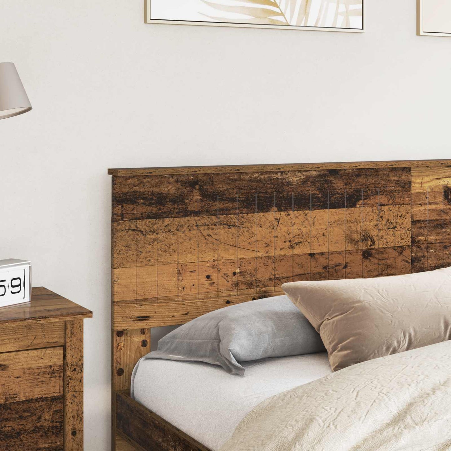 vidaXL Headboard Old Wood Engineered wood