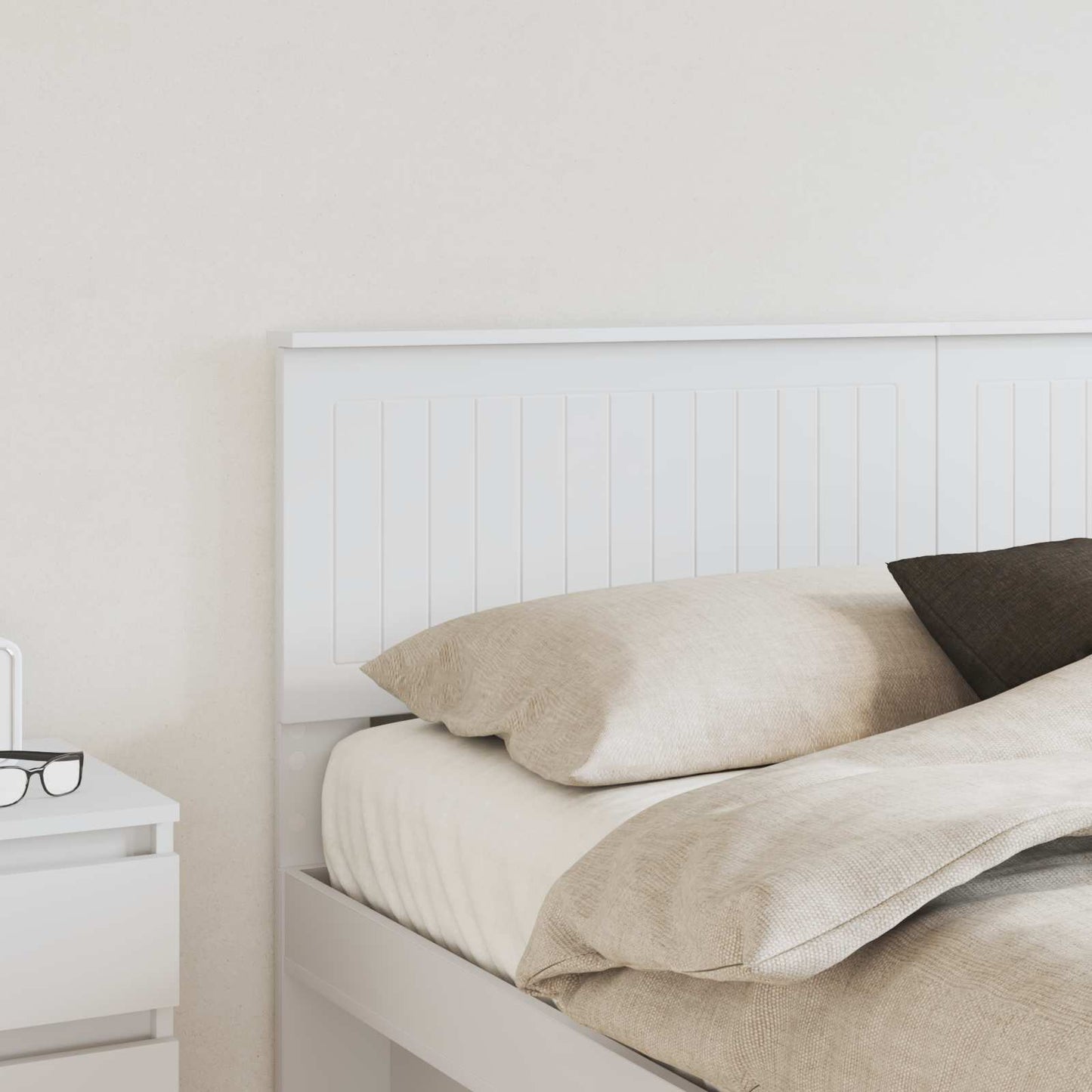 vidaXL Headboard White Engineered wood