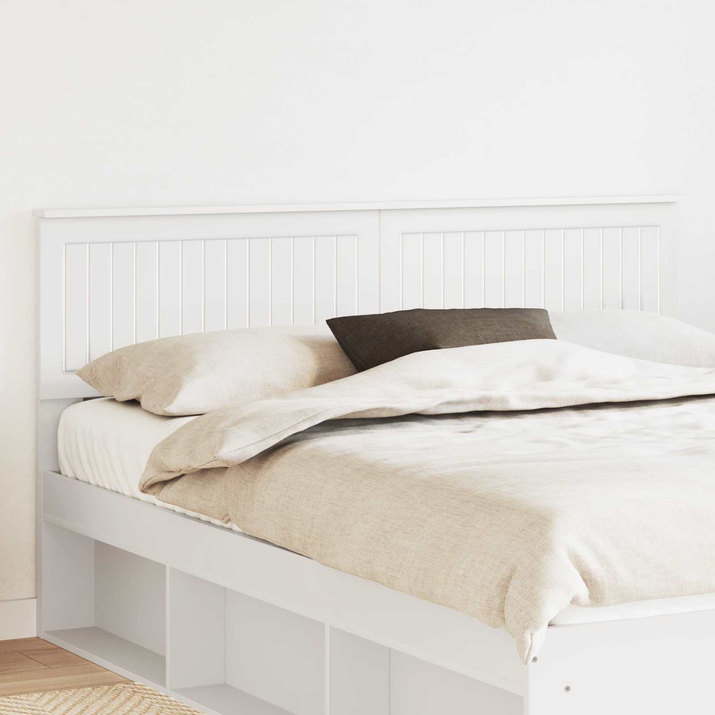 vidaXL Headboard White Engineered wood
