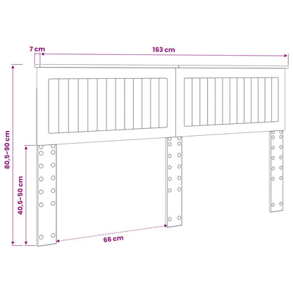 vidaXL Headboard White Engineered wood