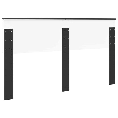 vidaXL Headboard Black Oak Engineered wood
