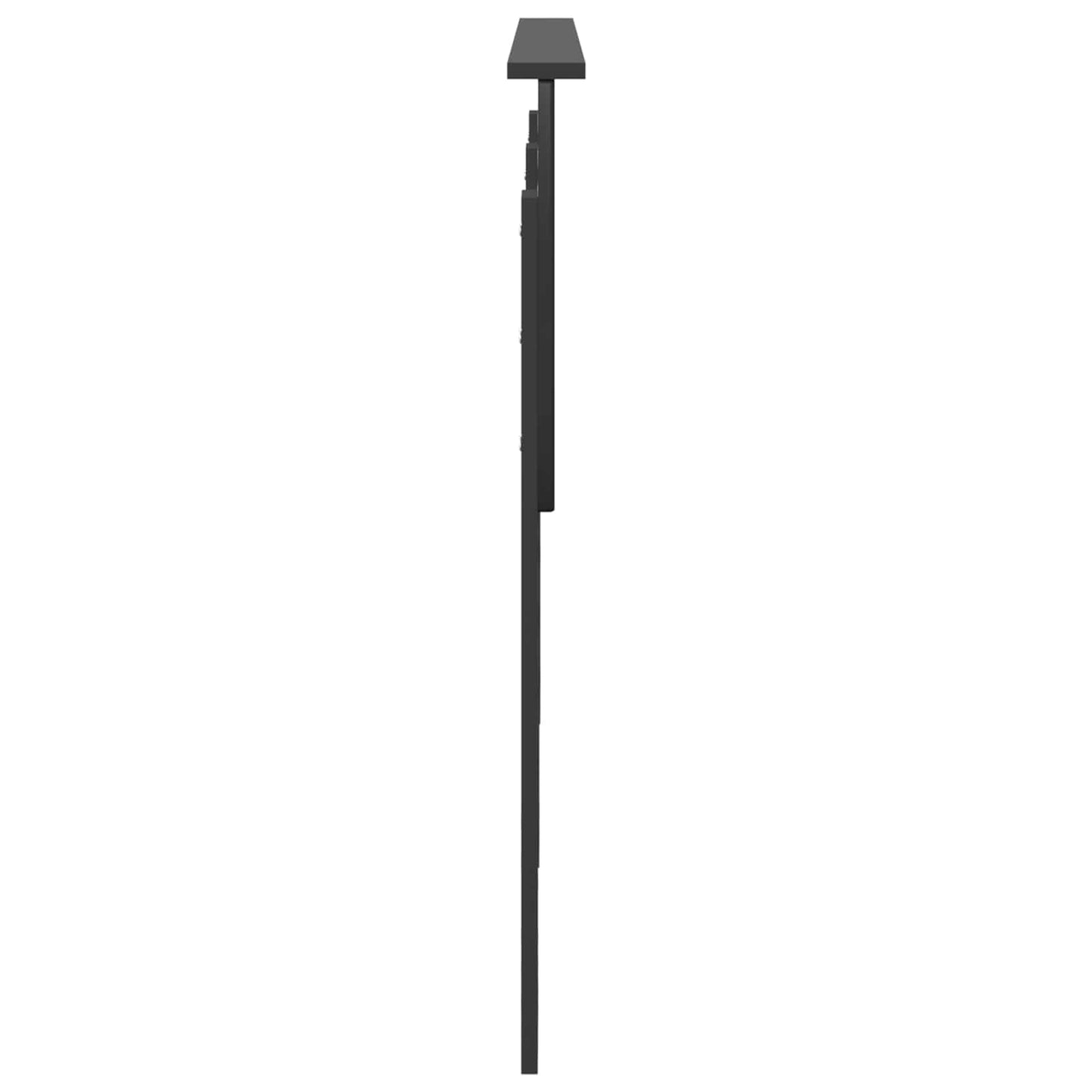 vidaXL Headboard Black Oak Engineered wood
