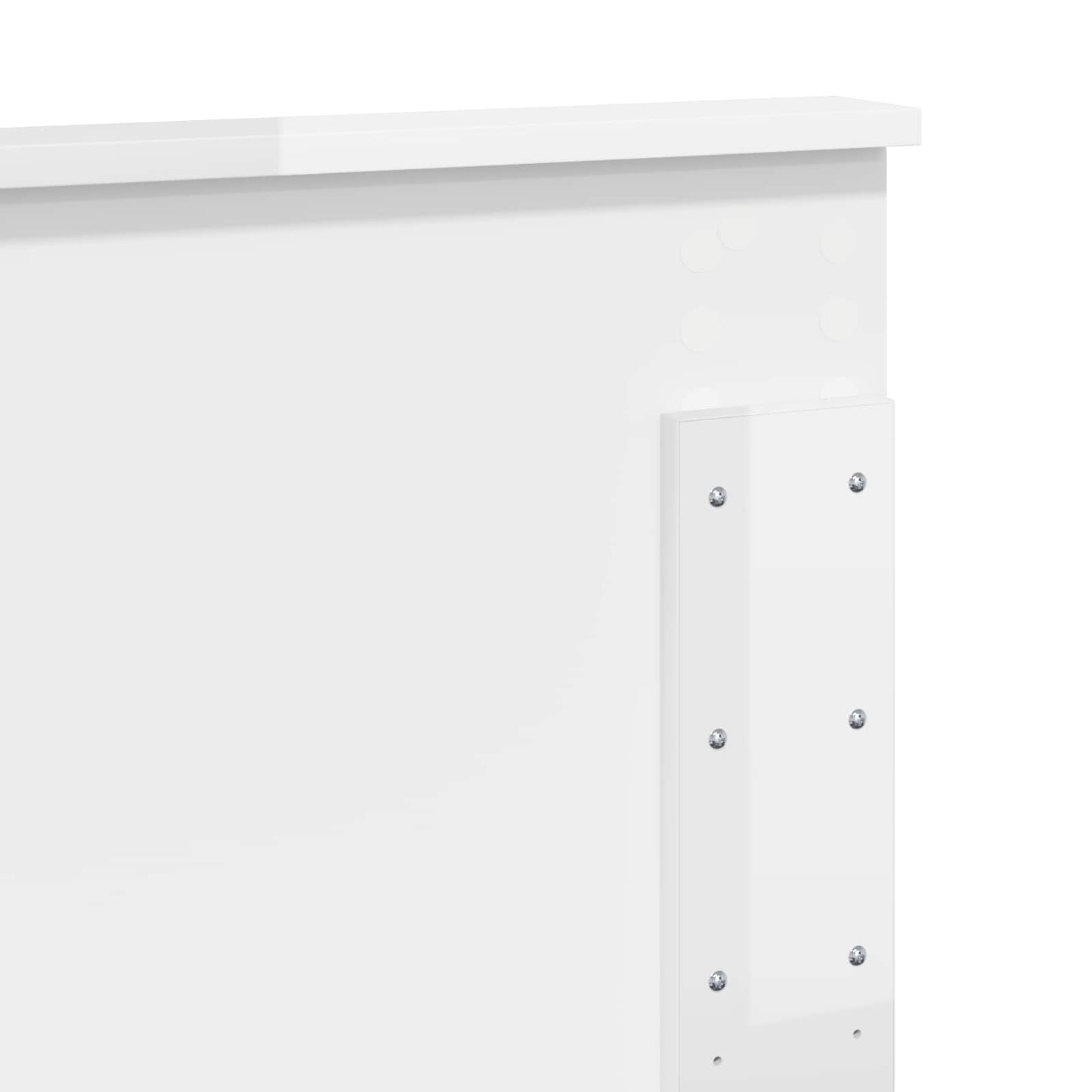 vidaXL Headboard Gloss White Engineered wood