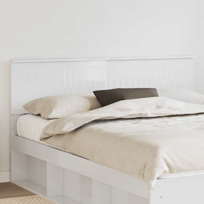 vidaXL Headboard Gloss White Engineered wood