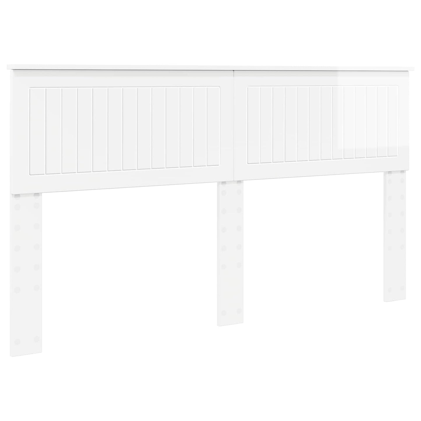 vidaXL Headboard Gloss White Engineered wood