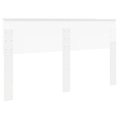 vidaXL Headboard Gloss White Engineered wood