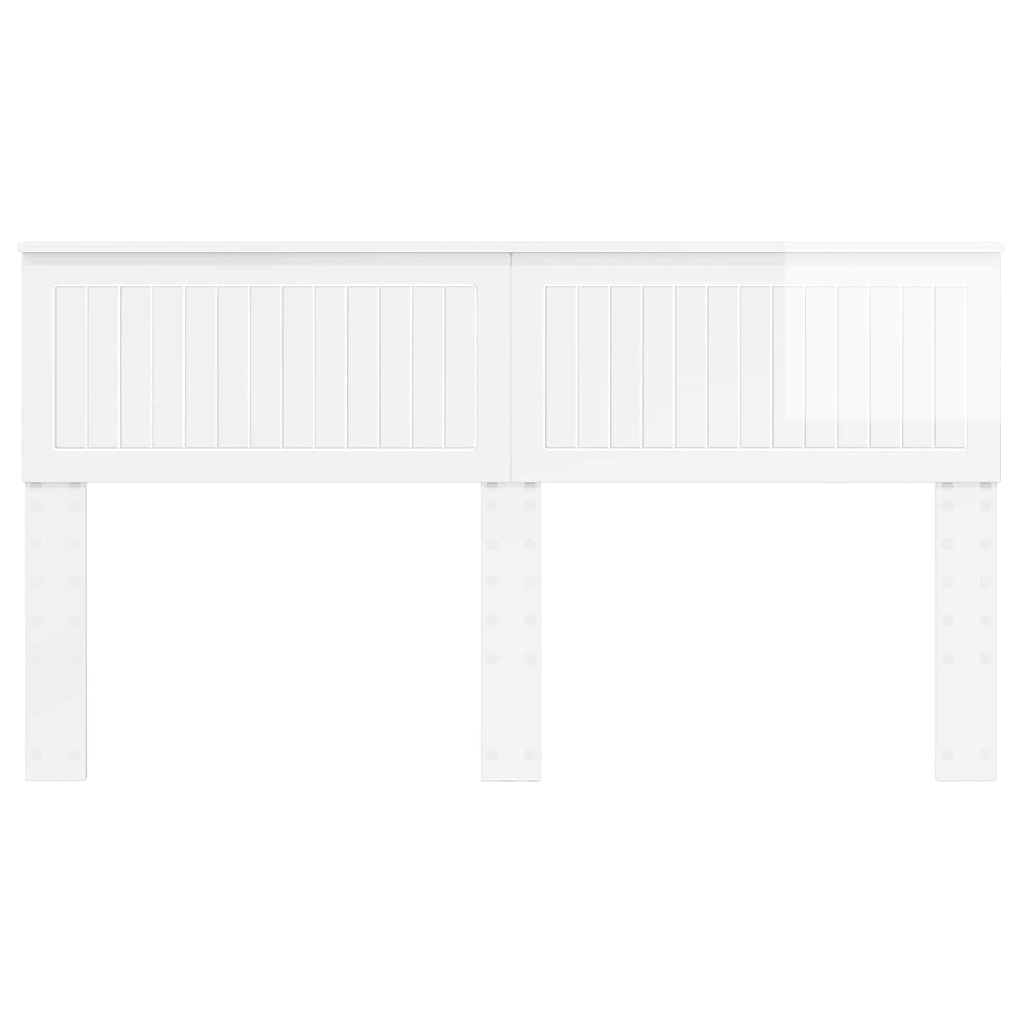 vidaXL Headboard Gloss White Engineered wood