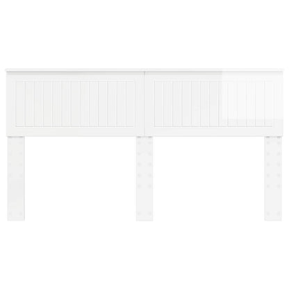 vidaXL Headboard Gloss White Engineered wood