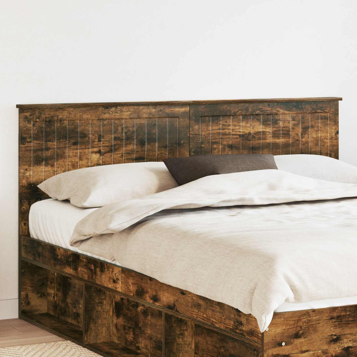 vidaXL Headboard Smoked Oak Engineered wood
