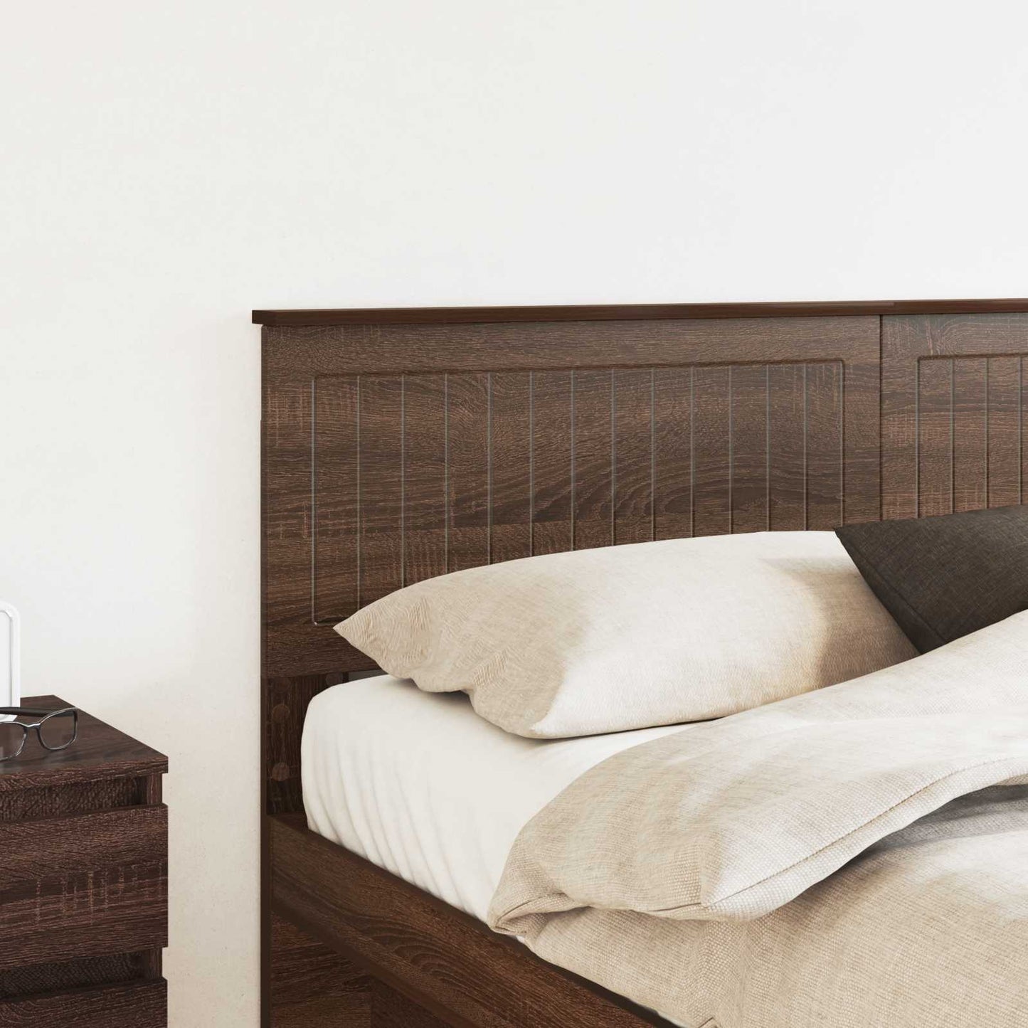 vidaXL Headboard Brown Oak Engineered wood