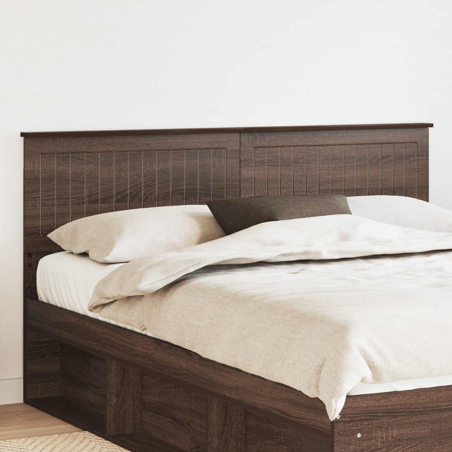 vidaXL Headboard Brown Oak Engineered wood