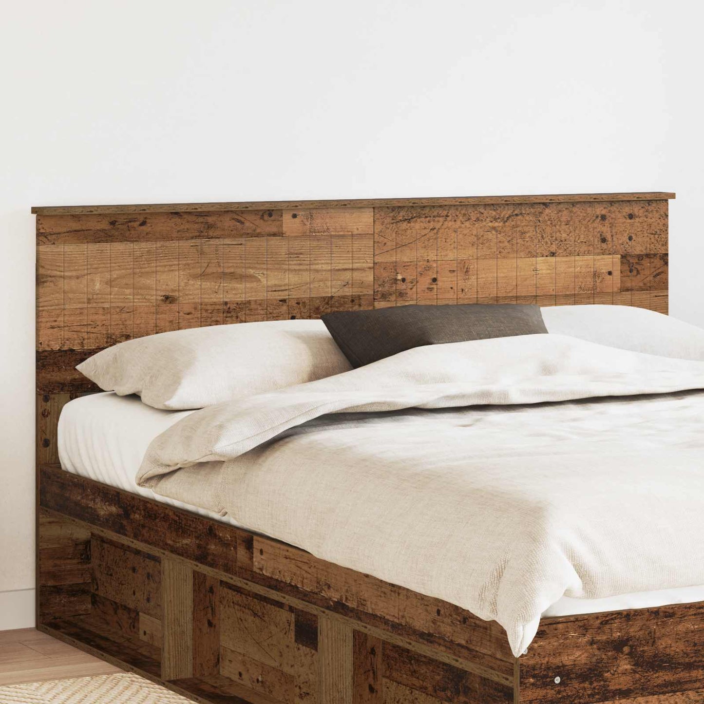vidaXL Headboard Old Wood Engineered wood