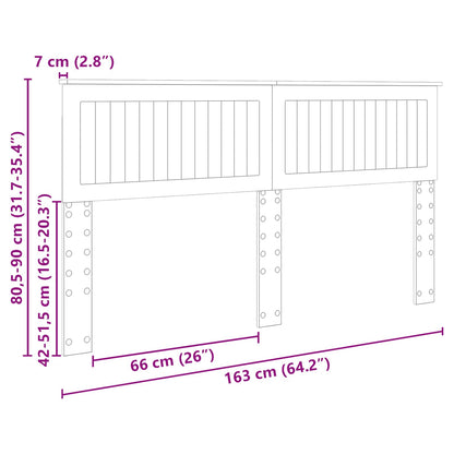 vidaXL Headboard Old Wood Engineered wood