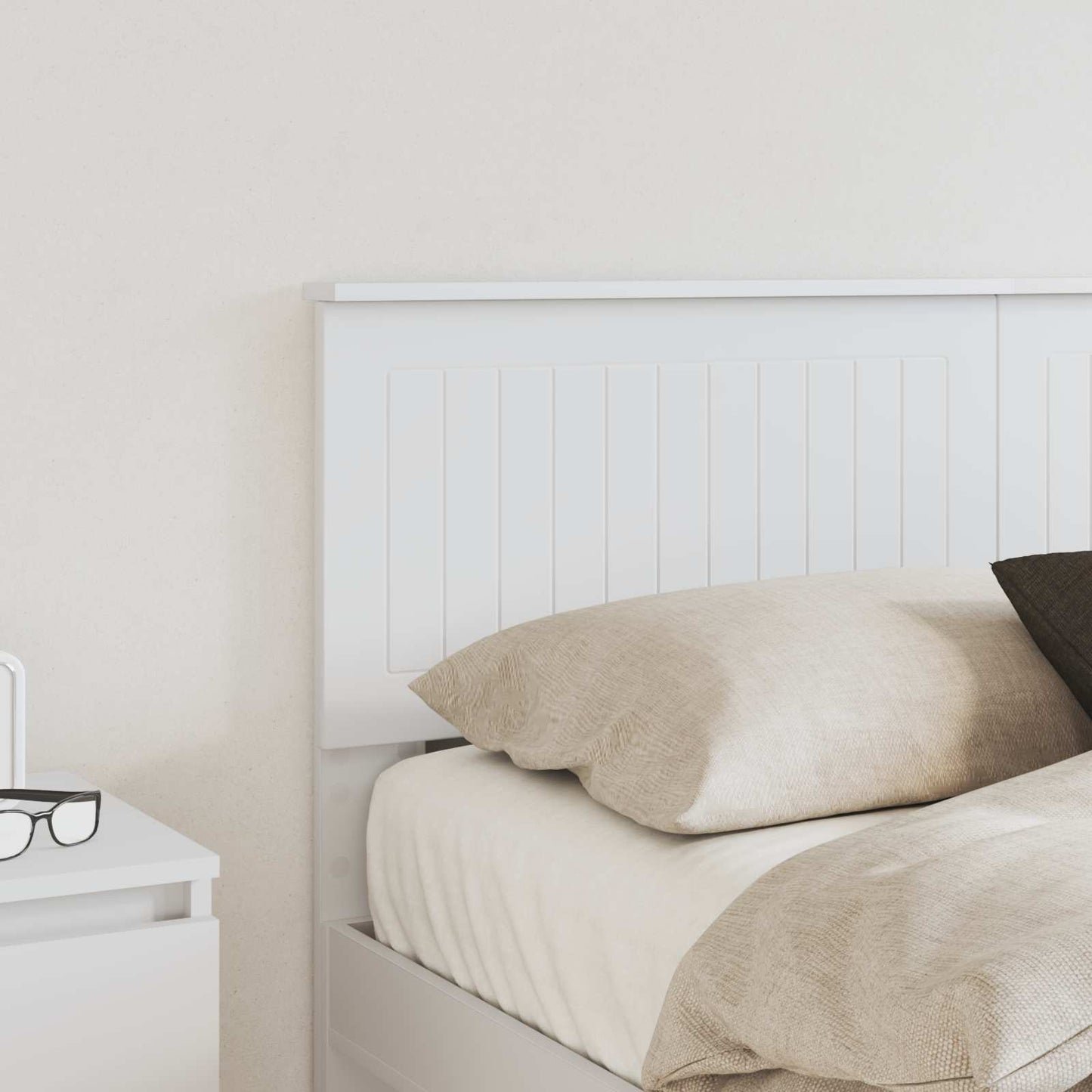 vidaXL Headboard White Engineered wood