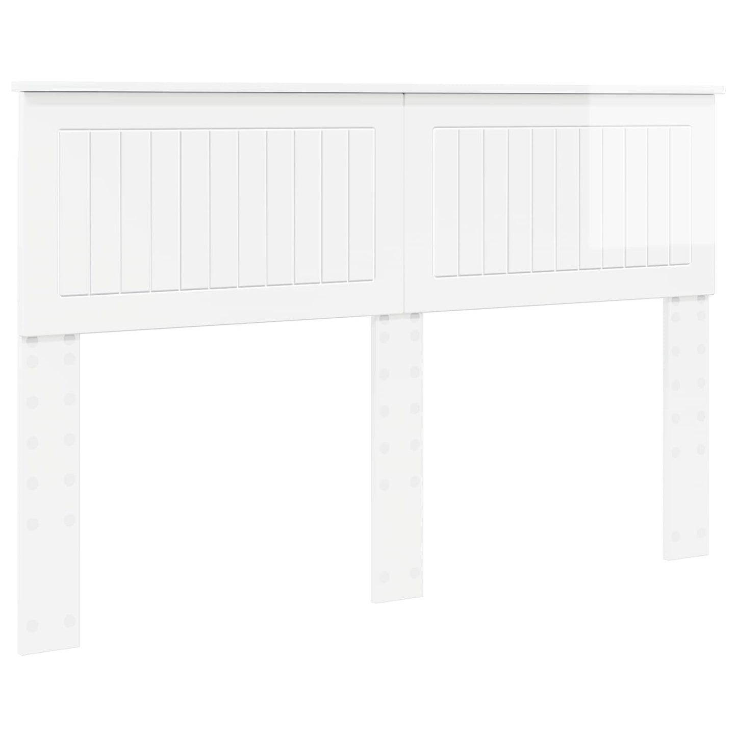 vidaXL Headboard Gloss White Engineered wood