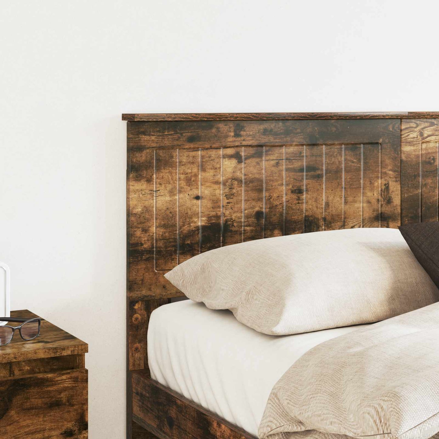 vidaXL Headboard Smoked Oak Engineered wood