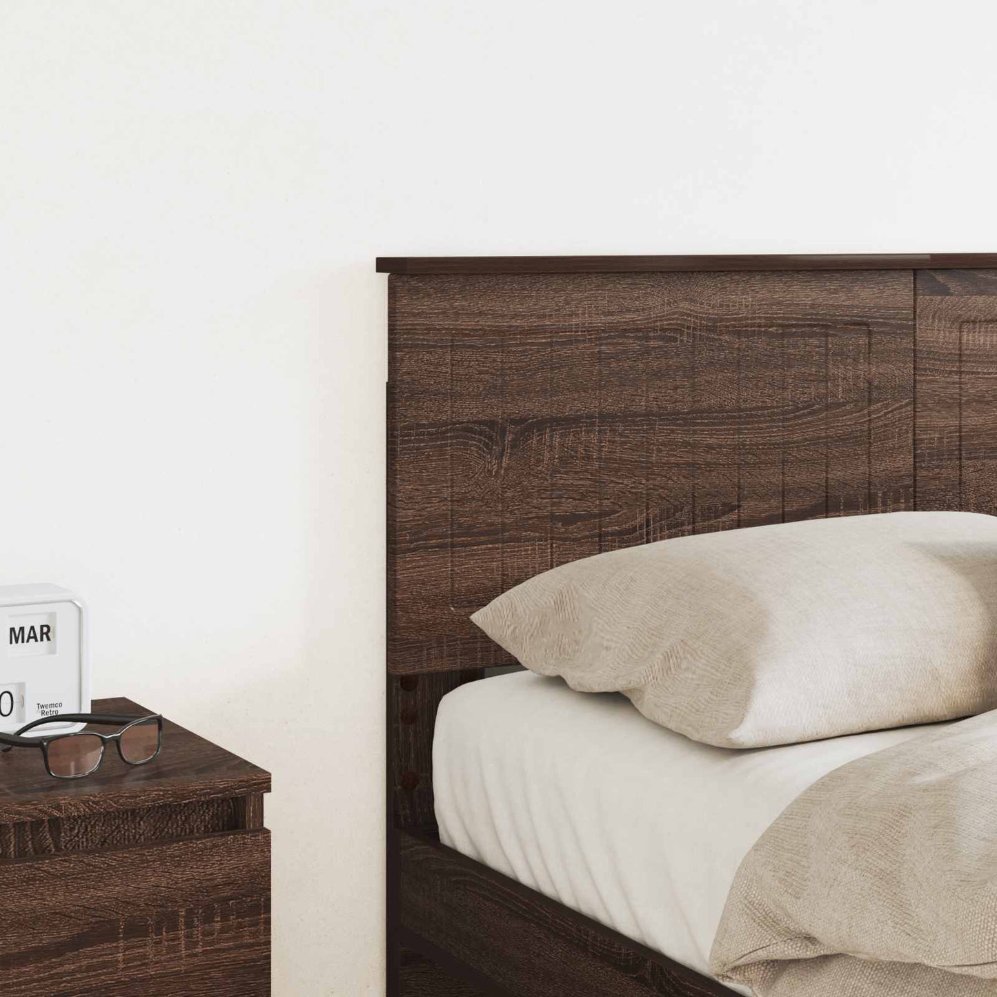 vidaXL Headboard Brown Oak Engineered wood