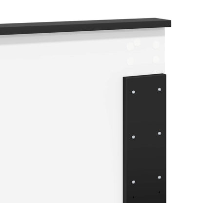 vidaXL Headboard Black Oak Engineered wood