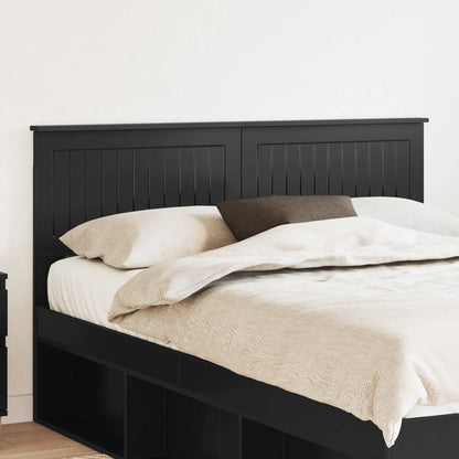 vidaXL Headboard Black Oak Engineered wood
