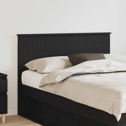 vidaXL Headboard Black Oak Engineered wood