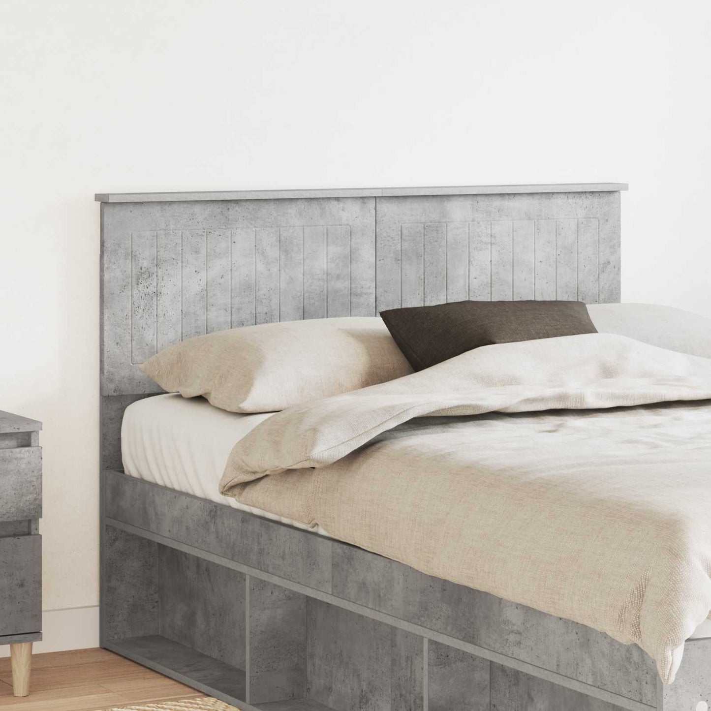 vidaXL Headboard Concrete Grey Engineered wood