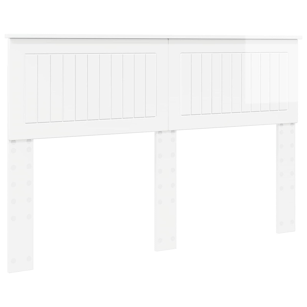 vidaXL Headboard Gloss White Engineered wood