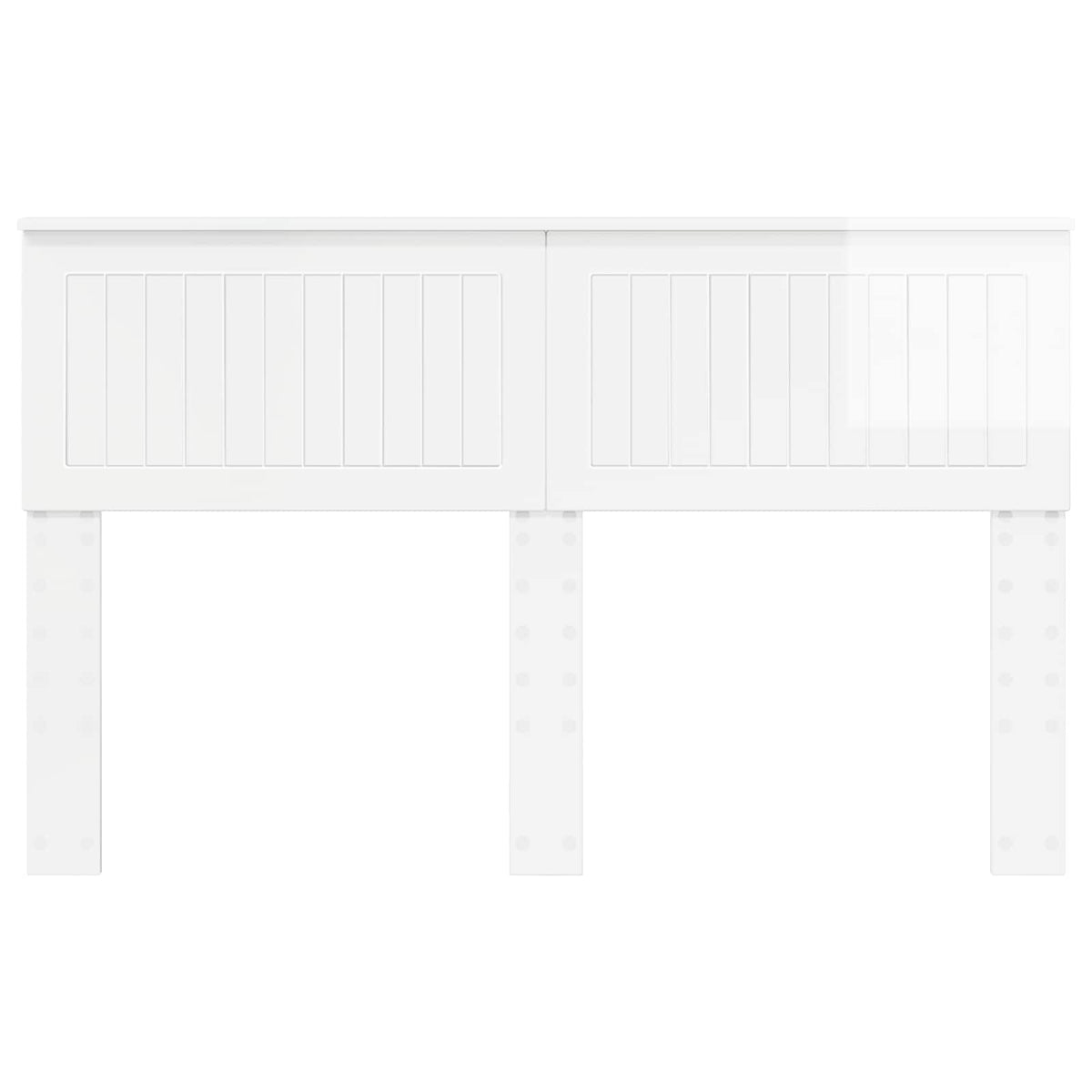 vidaXL Headboard Gloss White Engineered wood