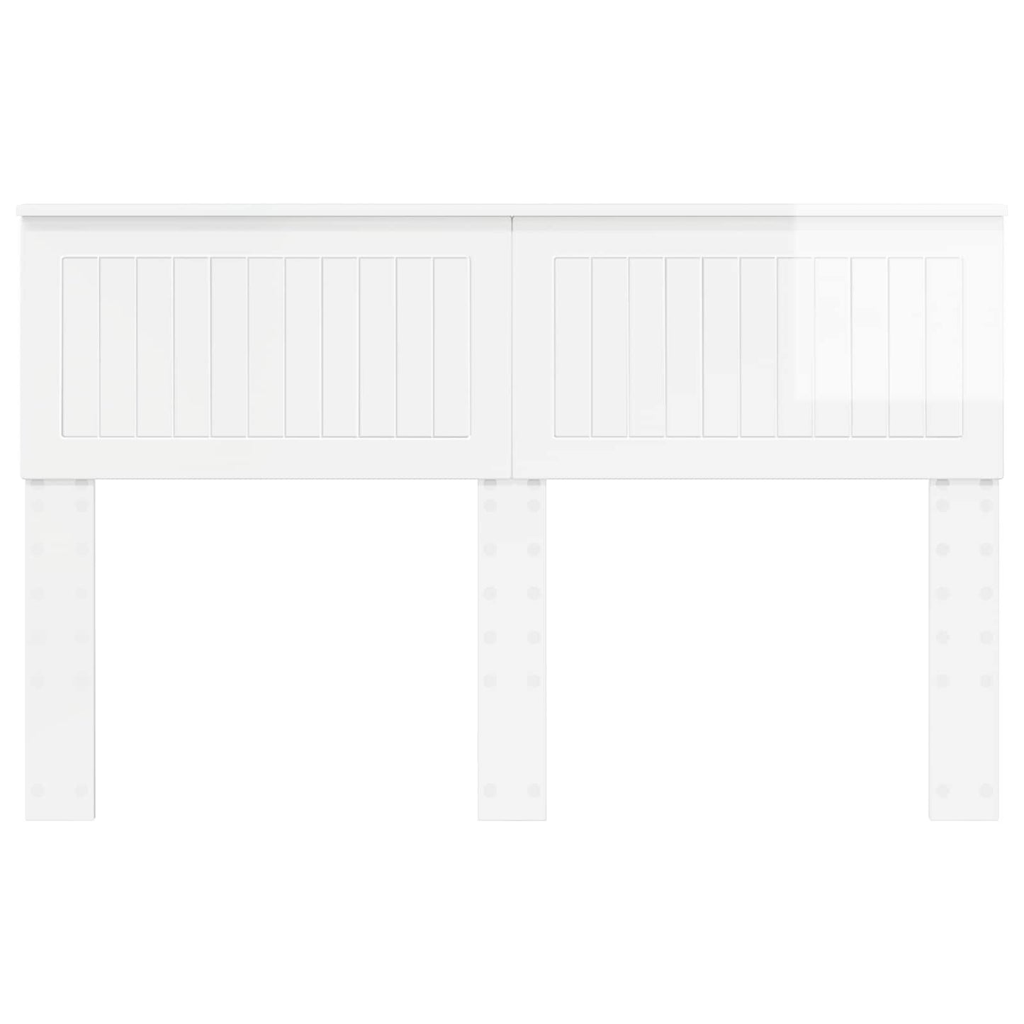 vidaXL Headboard Gloss White Engineered wood