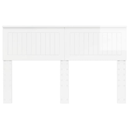 vidaXL Headboard Gloss White Engineered wood