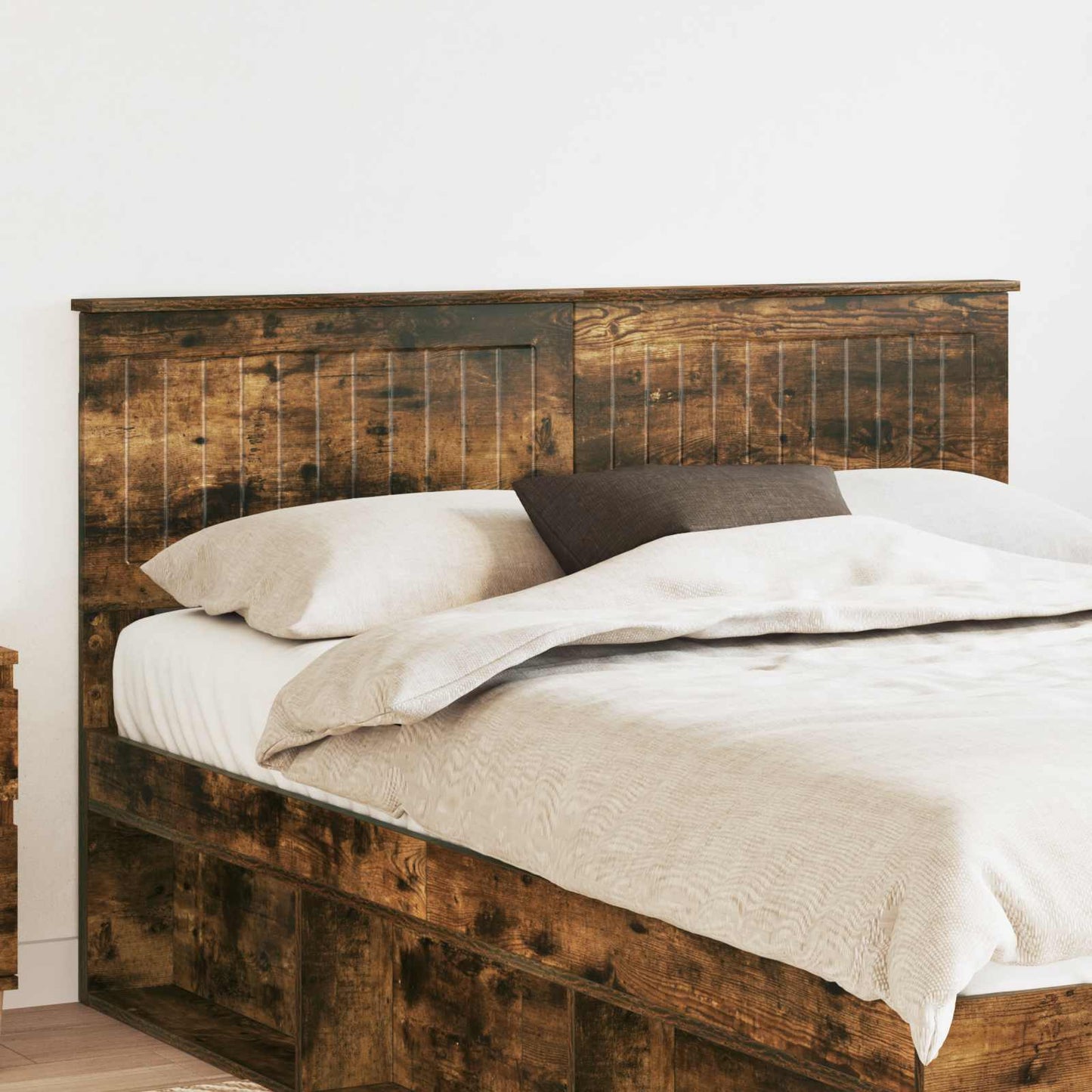 vidaXL Headboard Smoked Oak Engineered wood