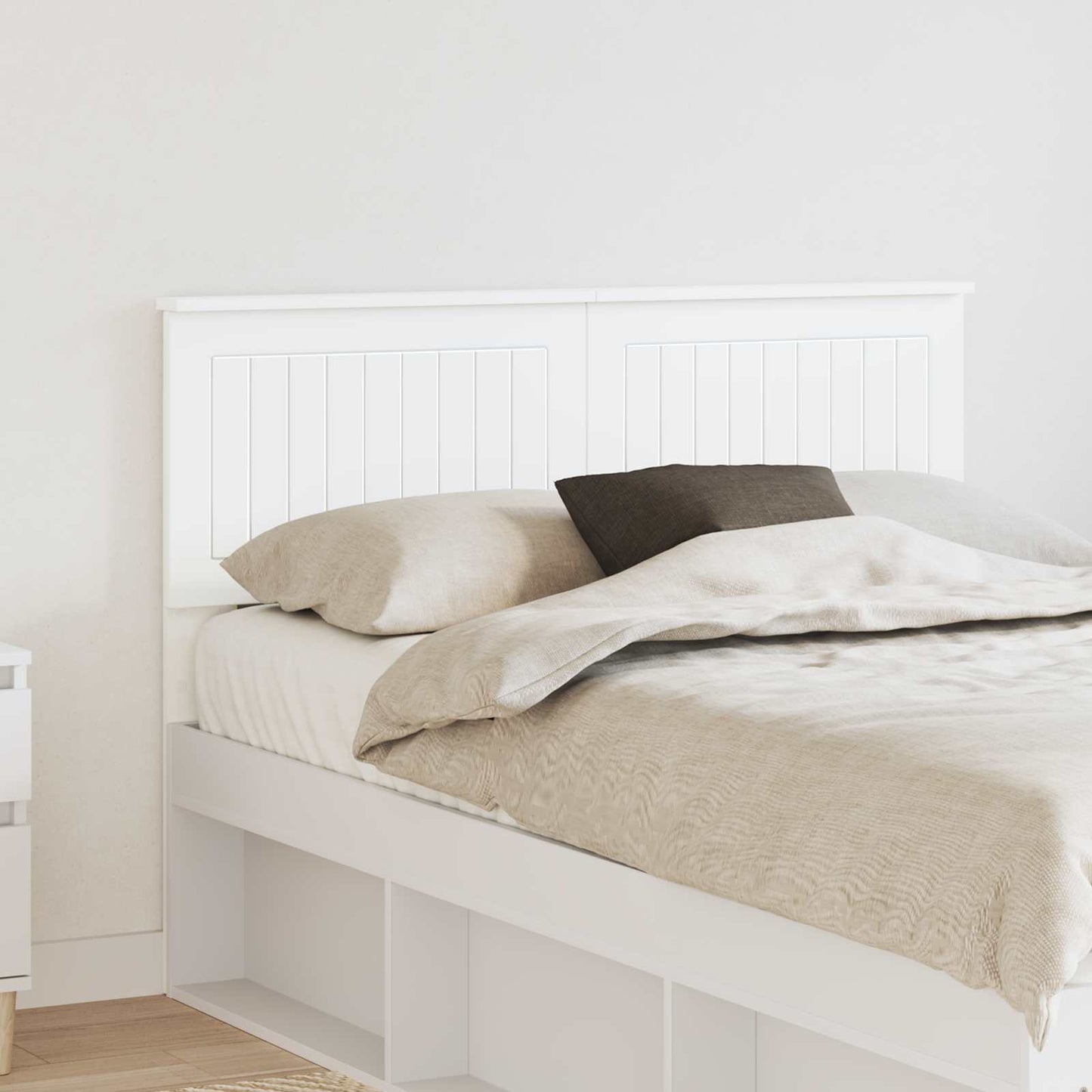 vidaXL Headboard White Engineered wood