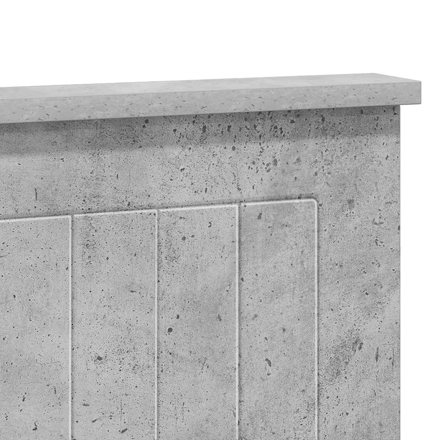 vidaXL Headboard Concrete Grey Engineered wood