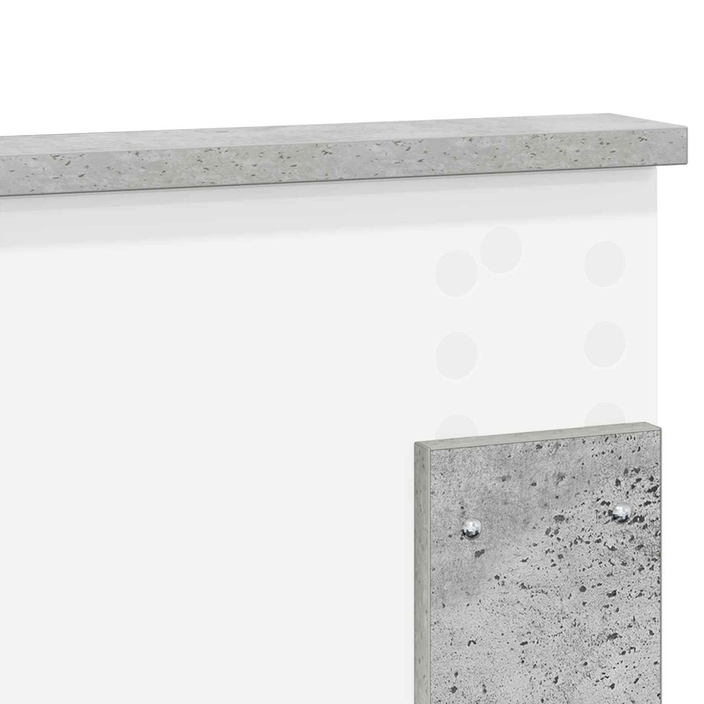vidaXL Headboard Concrete Grey Engineered wood