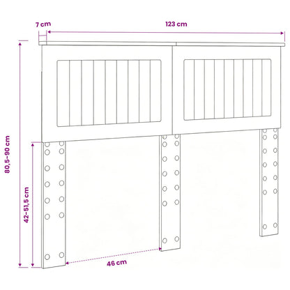 vidaXL Headboard Concrete Grey Engineered wood