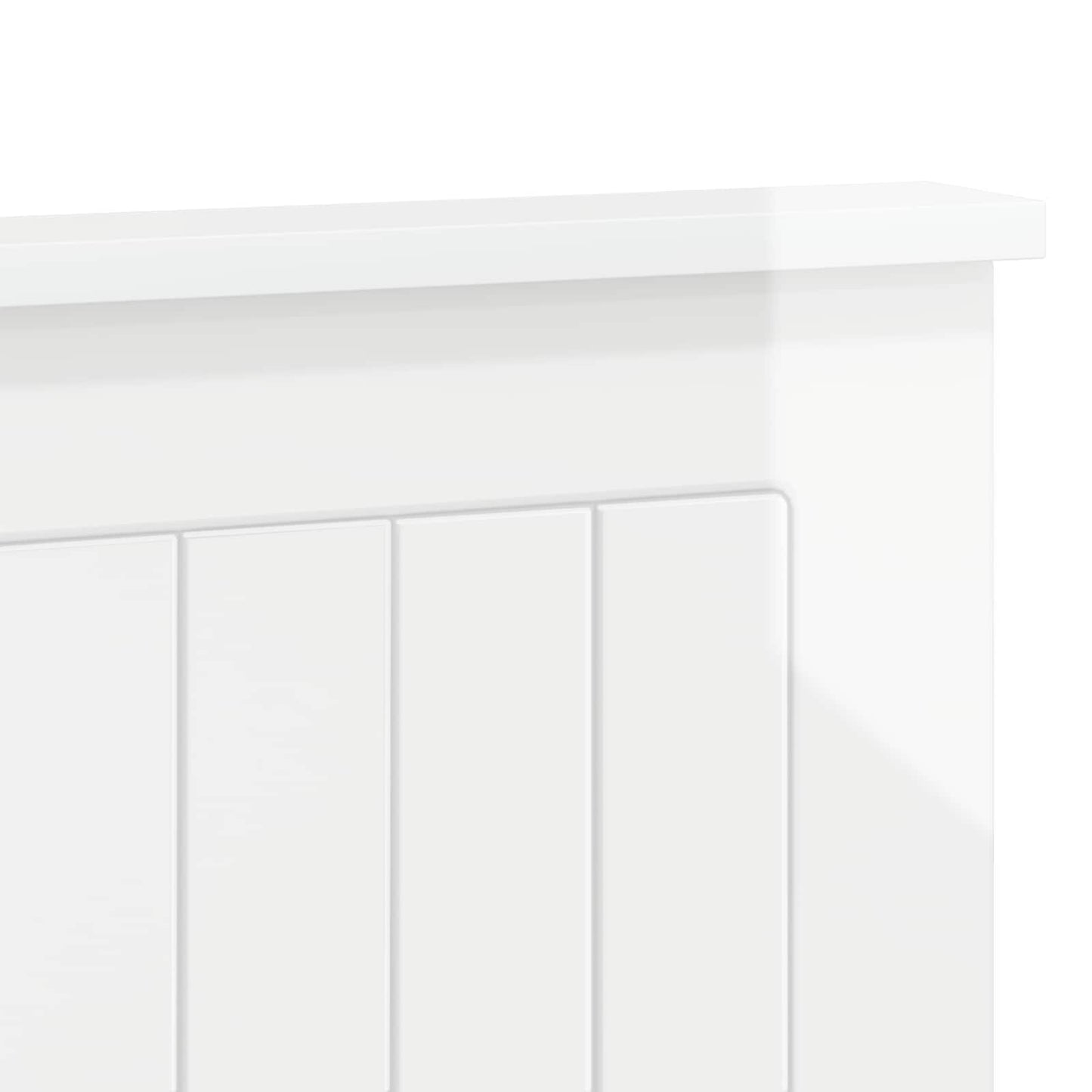 vidaXL Headboard Gloss White Engineered wood