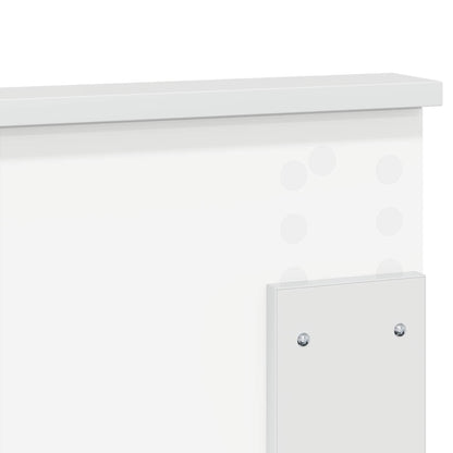 vidaXL Headboard Gloss White Engineered wood