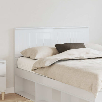 vidaXL Headboard Gloss White Engineered wood