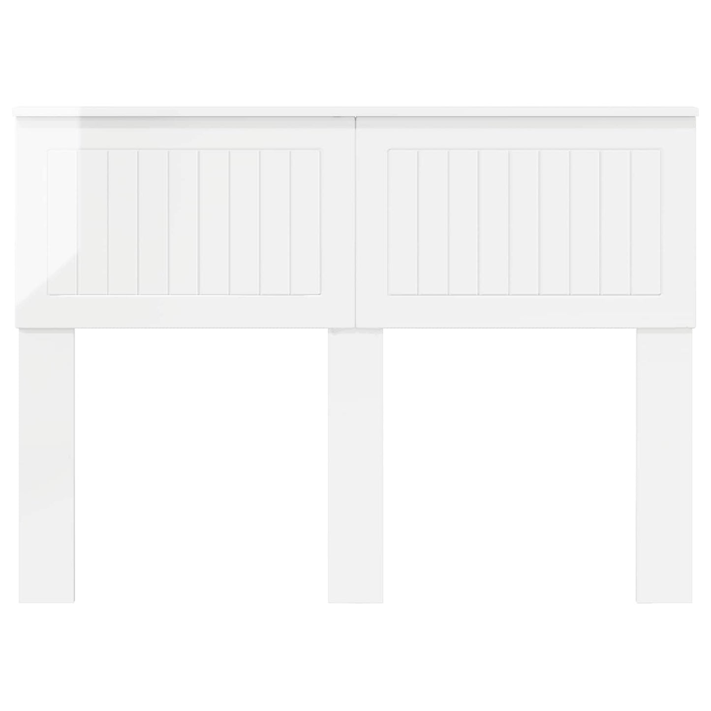 vidaXL Headboard Gloss White Engineered wood