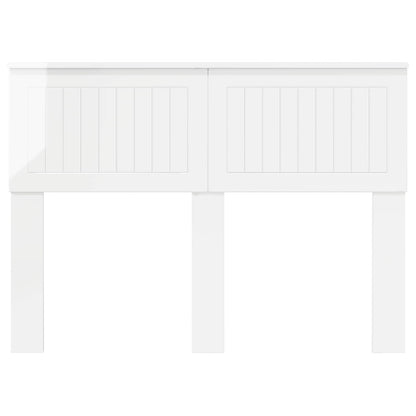 vidaXL Headboard Gloss White Engineered wood