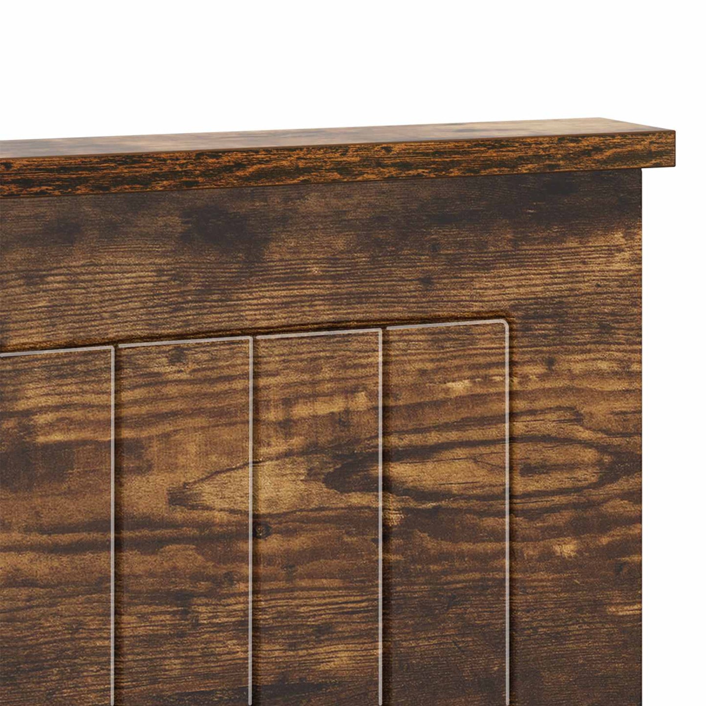 vidaXL Headboard Smoked Oak Engineered wood