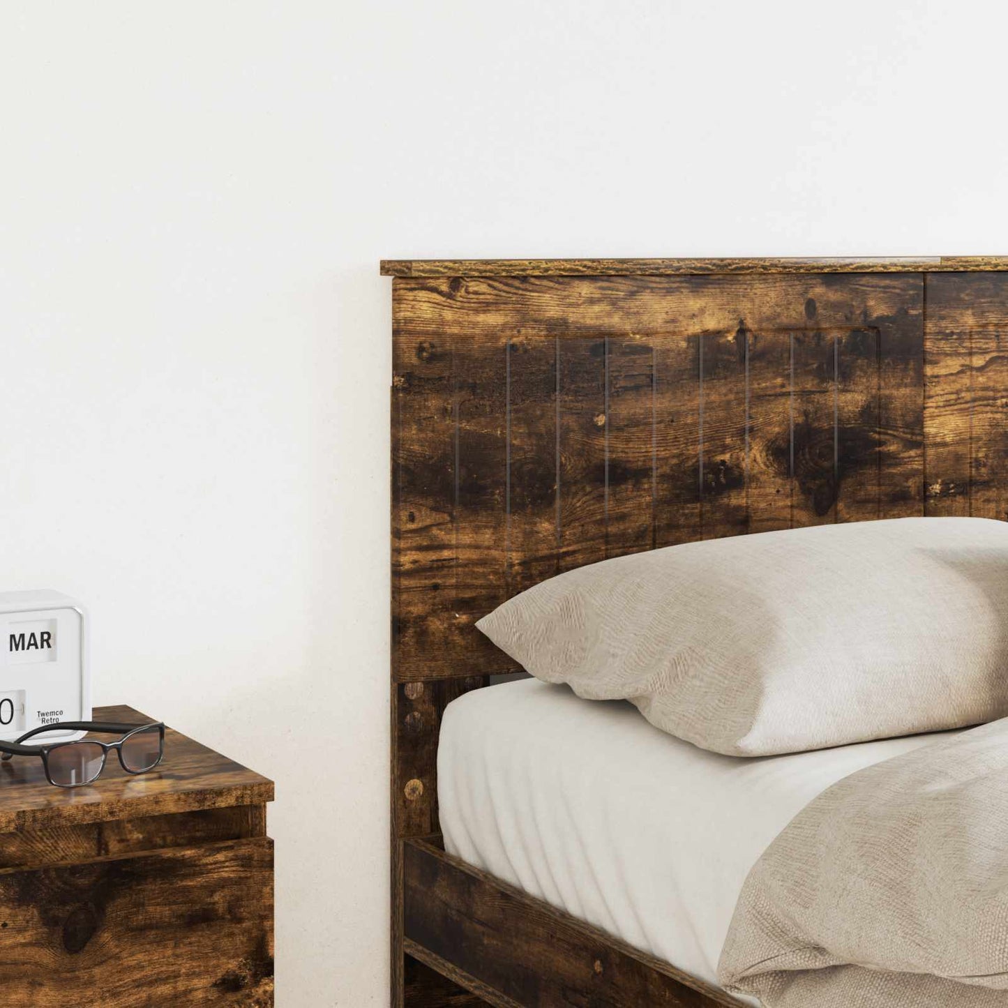 vidaXL Headboard Smoked Oak Engineered wood