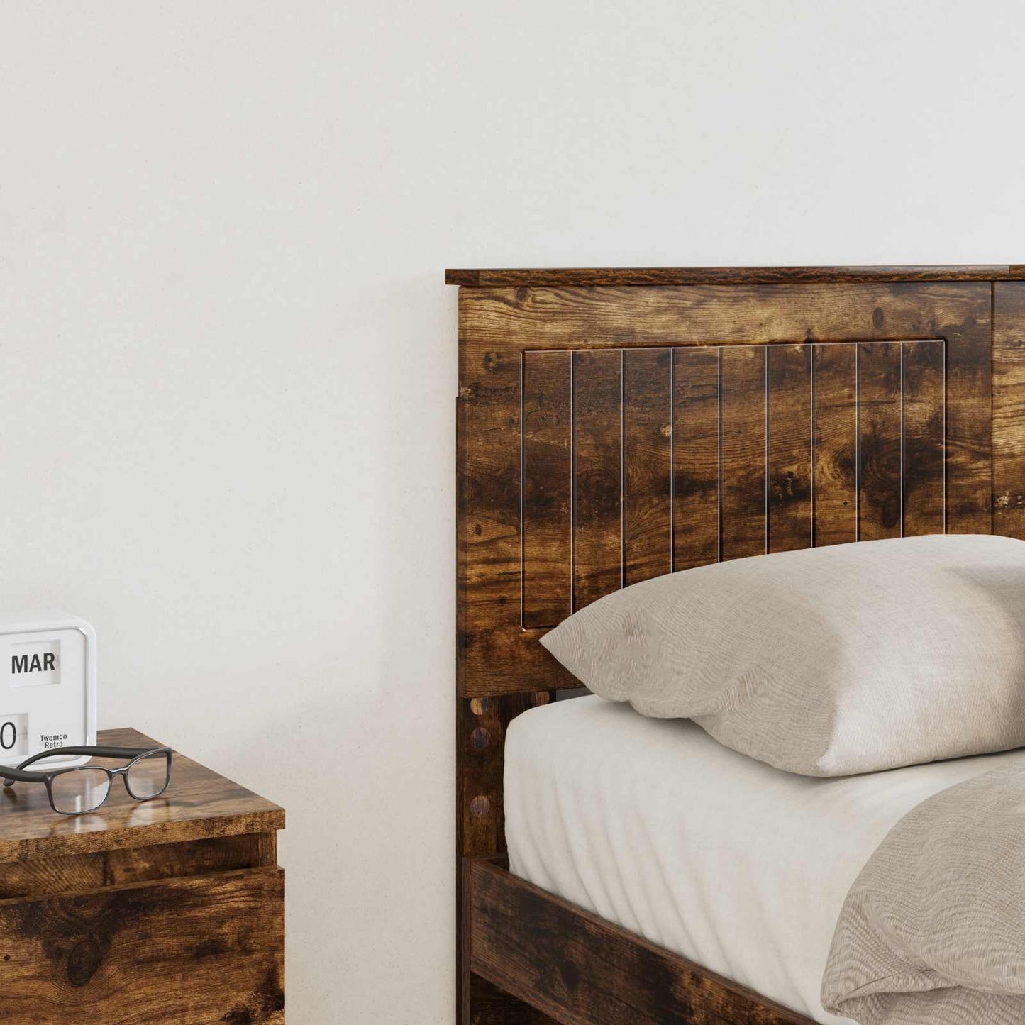 vidaXL Headboard Smoked Oak Engineered wood