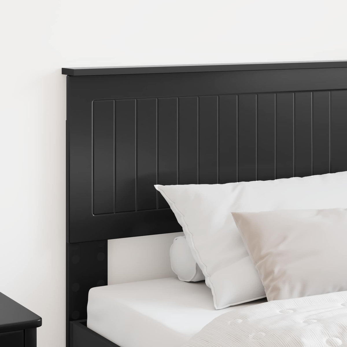 vidaXL Headboard Black Oak Engineered wood
