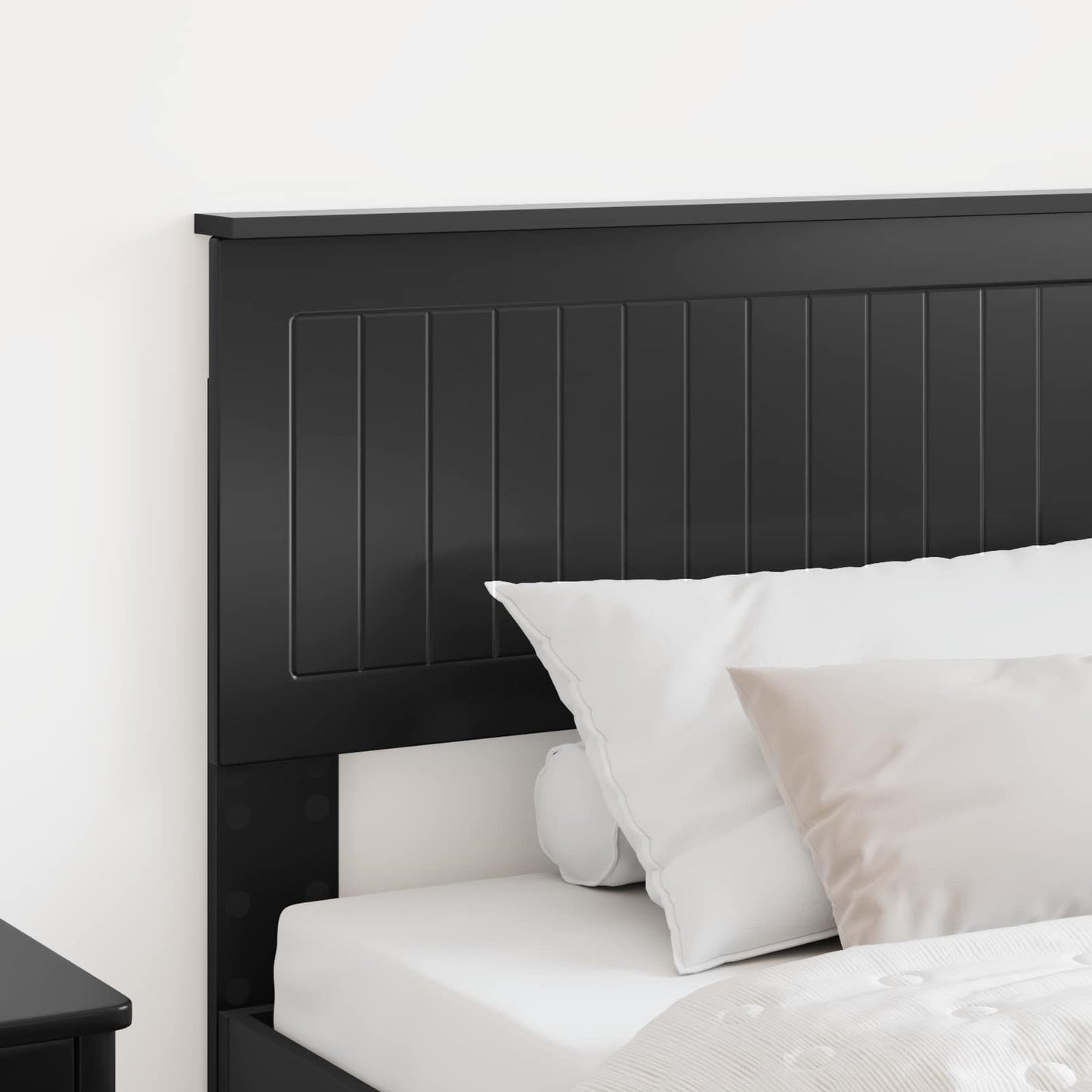 vidaXL Headboard Black Oak Engineered wood