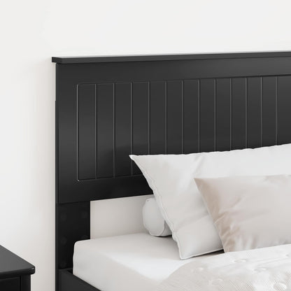 vidaXL Headboard Black Oak Engineered wood