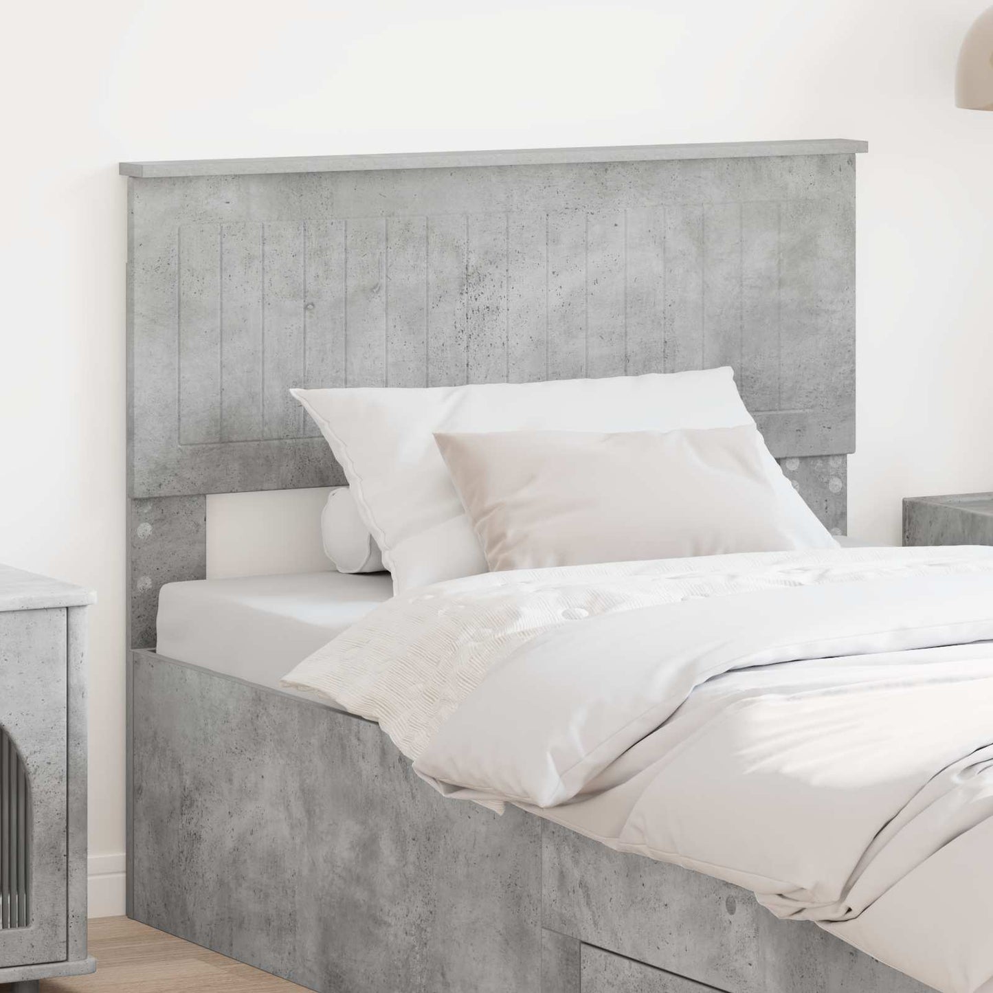 vidaXL Headboard Concrete Grey Engineered wood
