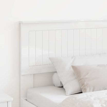 vidaXL Headboard Gloss White Engineered wood
