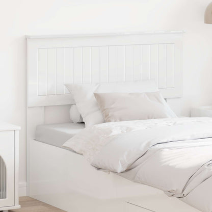 vidaXL Headboard Gloss White Engineered wood